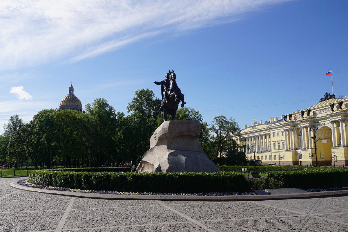 "Медный всадник" Этьена Фальконе. Фото автора.