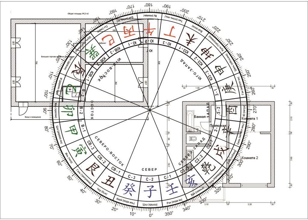 Разметка 24 Горы на плане помещения.