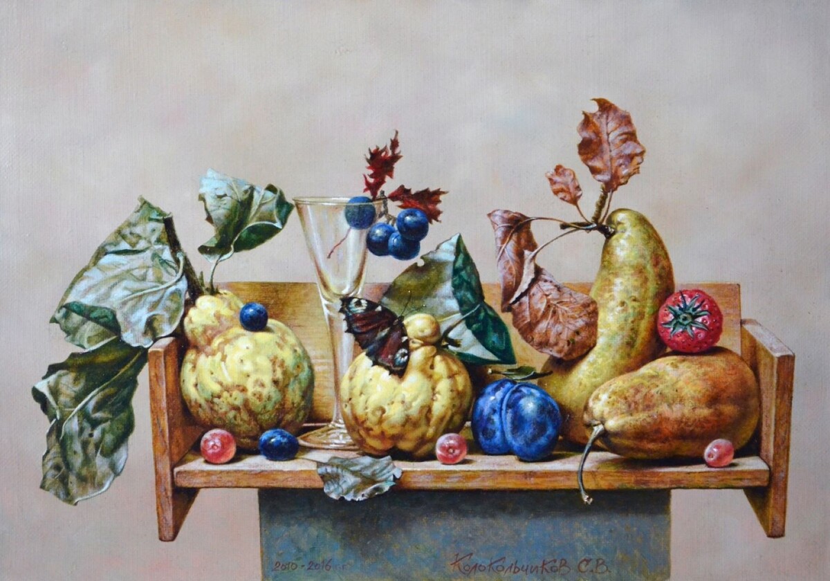 Сергей Колокольчиков «Скамейка», 2010-2016, холст, масло, 35х50