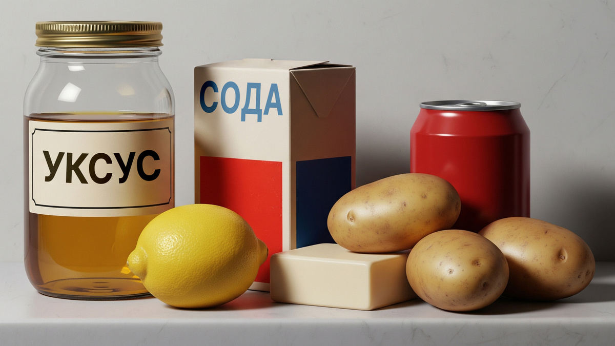 За ингредиентами для борьбы с ржавчиной народными методами не нужно далеко ходить - они есть в каждом доме