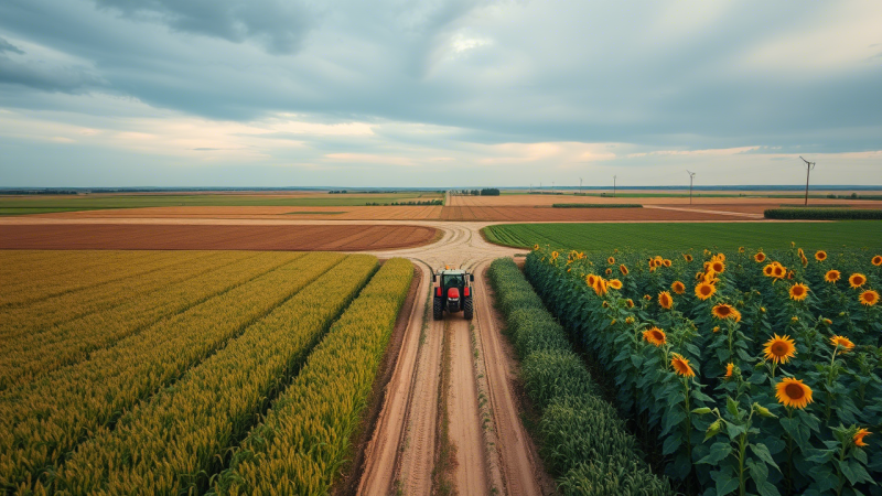 Рекордные площади засеяны масличными (свыше 20,5 млн га, включая рекордные 10+ млн га подсолнечника) и зернобобовыми (нут, чечевица).