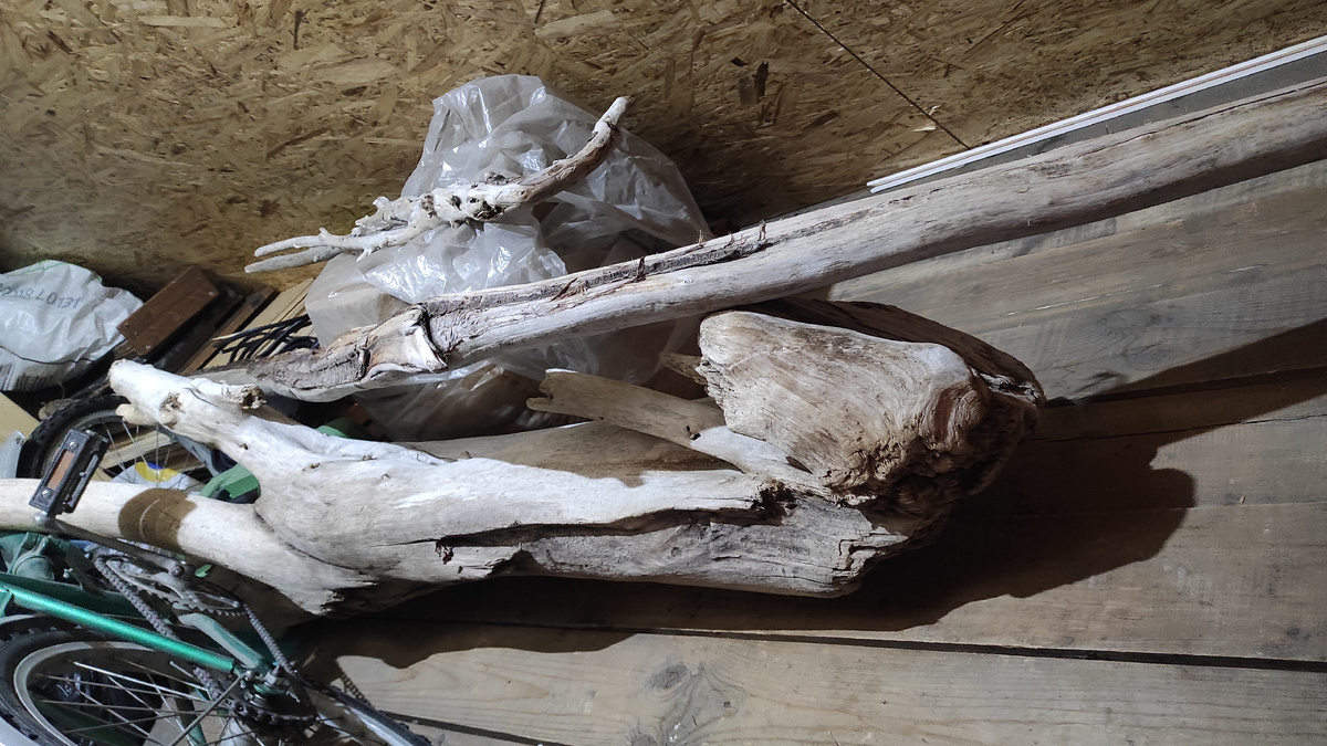 Только привезли на дачу найденные коряги. казалось бы что из них путного может получиться...