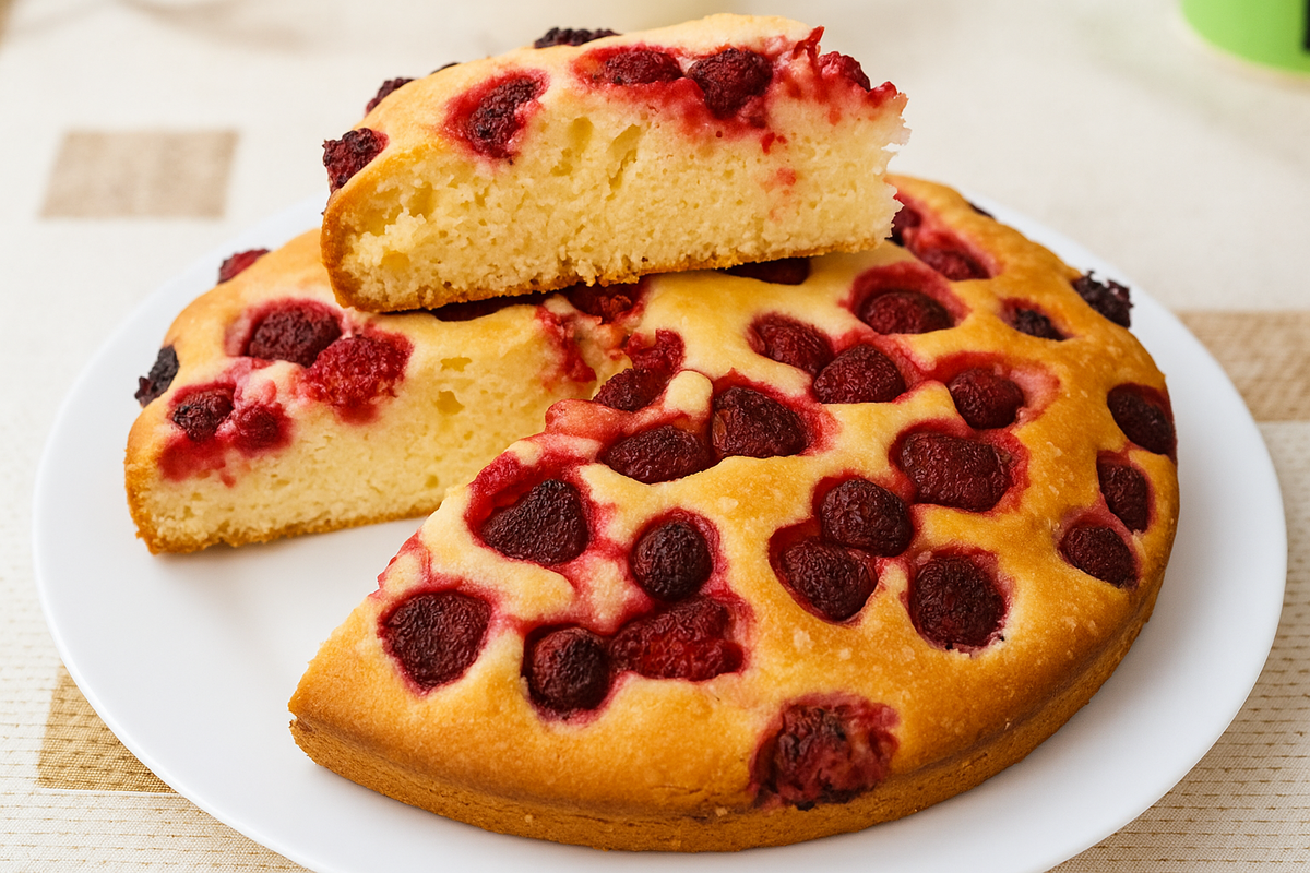 Бисквитный пирог с малиной. Алия Сладкоежка - рецепты, обзоры, путешествия 