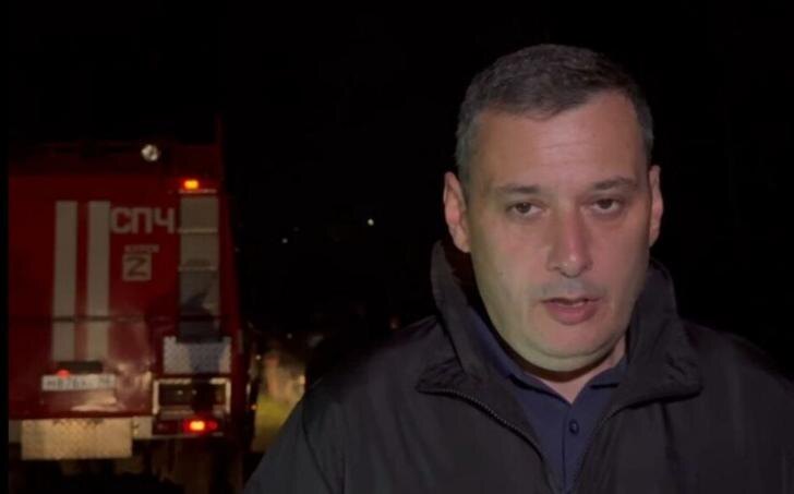    Врио губерантора Курской области на месте происшествия. Фото взято с официального тг-канала Александра Хинштейна