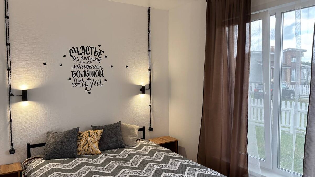 Спальрня в готовом доме Аист 64. Коттеджный поселок Аист (Красноярка, Омский раойн)