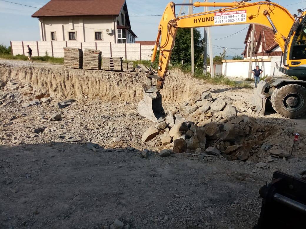 копка фундамента в Новороссийске