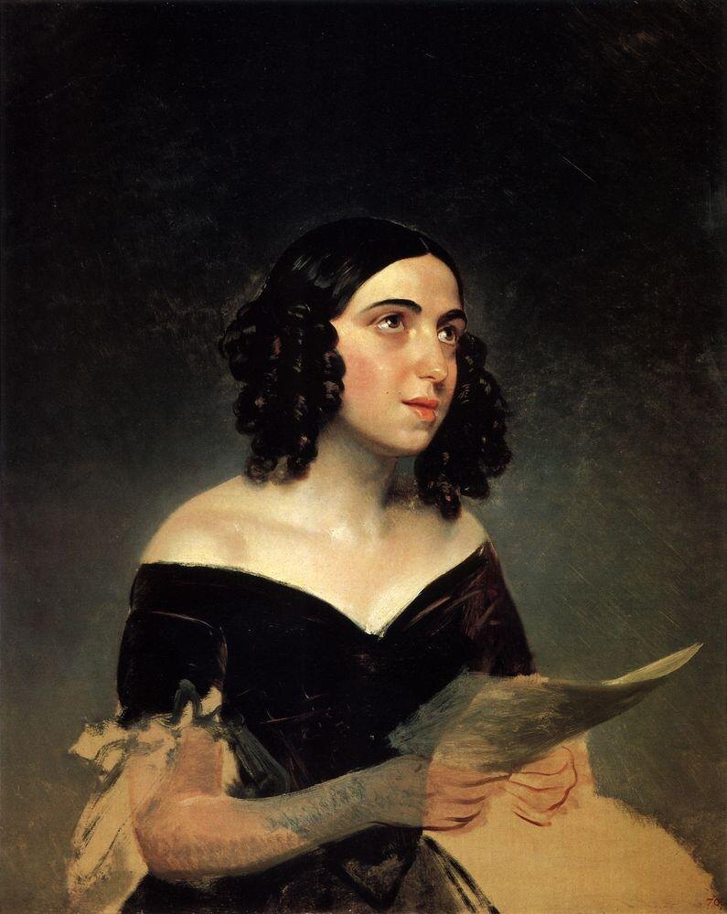 Анна Петрова-Воробьёва (художник К. П. Брюллов, 1841)