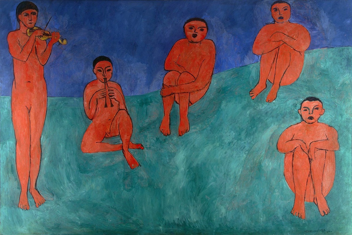Анри Матисс, «Танец», 1910, холст, масло, 260 x 389 см, Государственный Эрмитаж, Санкт-Петербург