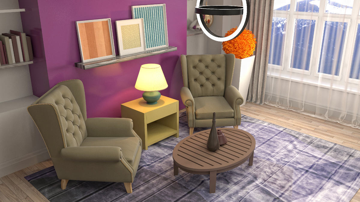 Интерьер гостиной в разных стилях