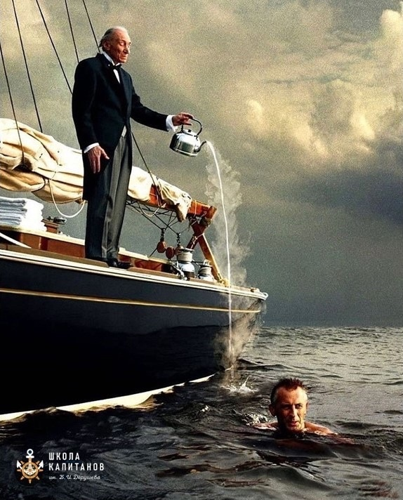 Школа Капитанов им Б.И. Дерушева рассказывает, можно ли выжить, если оказаться за бортом в открытом океане?