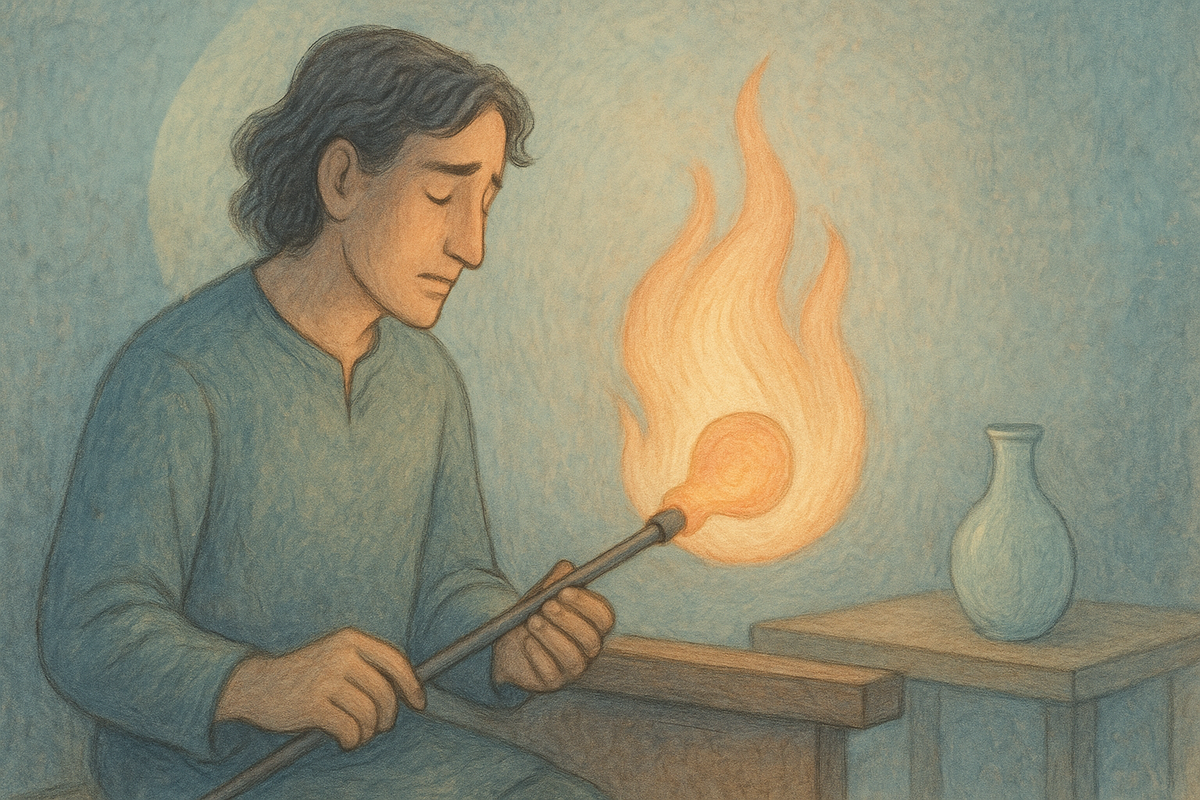 Терапевтическая притча о стеклодуве, который боялся пламени. Терапия психотравм с Анной Поляничко