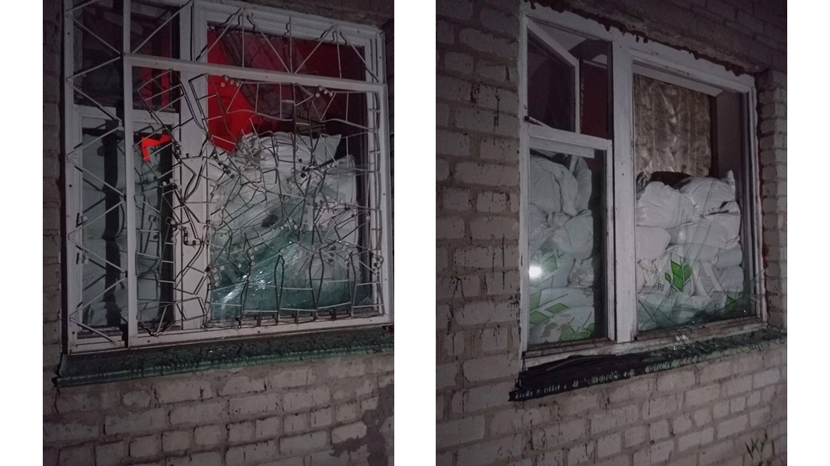    Последствия ночной атаки на Рыльск Курской области