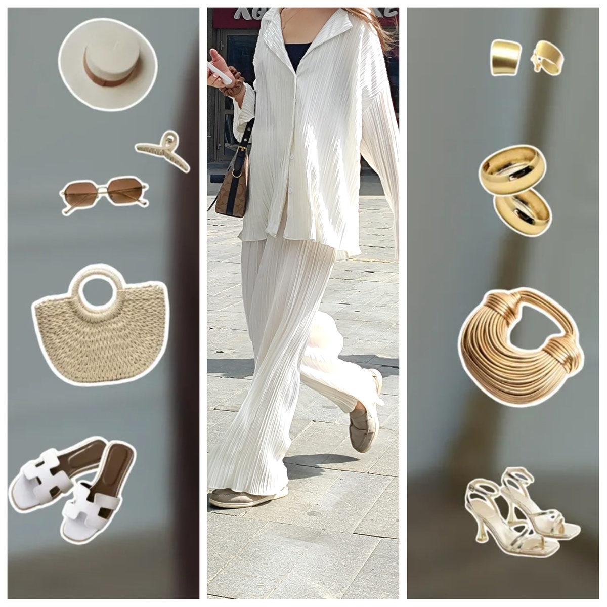 Плиссированный костюм-двойка