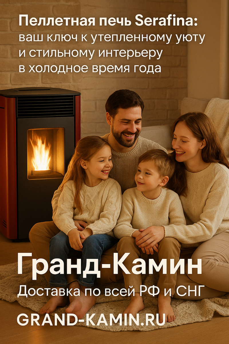    Пеллетная печь Serafina: ваш ключ к утепленному уюту и стильному интерьеру в холодное время года Kamin
