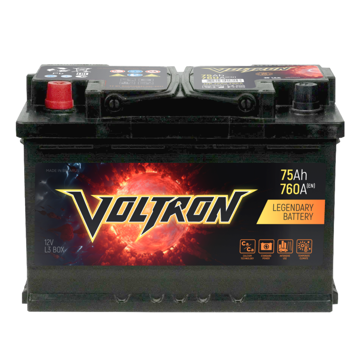 Аккумулятор Voltron 75 Ah 760A (EN) L+ 