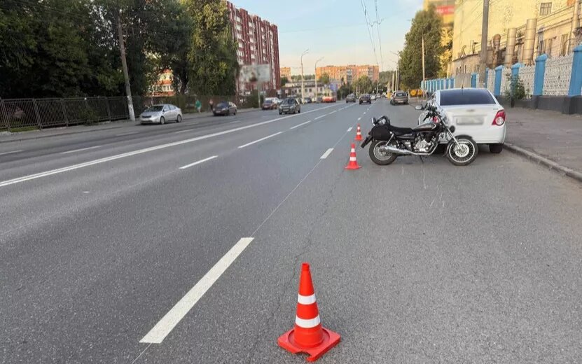    В Ижевске мотоциклист пострадал из-за ошибки автомобилистки
