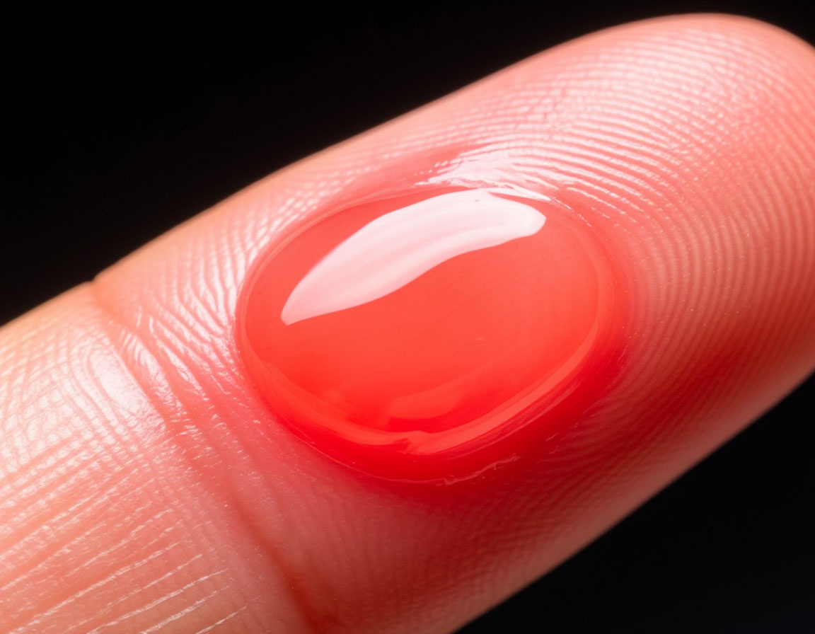 Волдырь от ожога. Изображение сгенерировано Шедеврум.