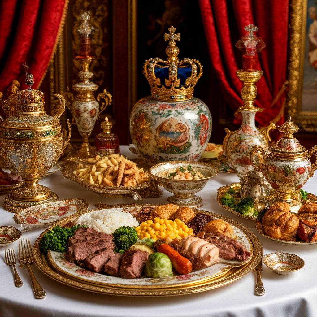 Царский обед. Создано ИИ