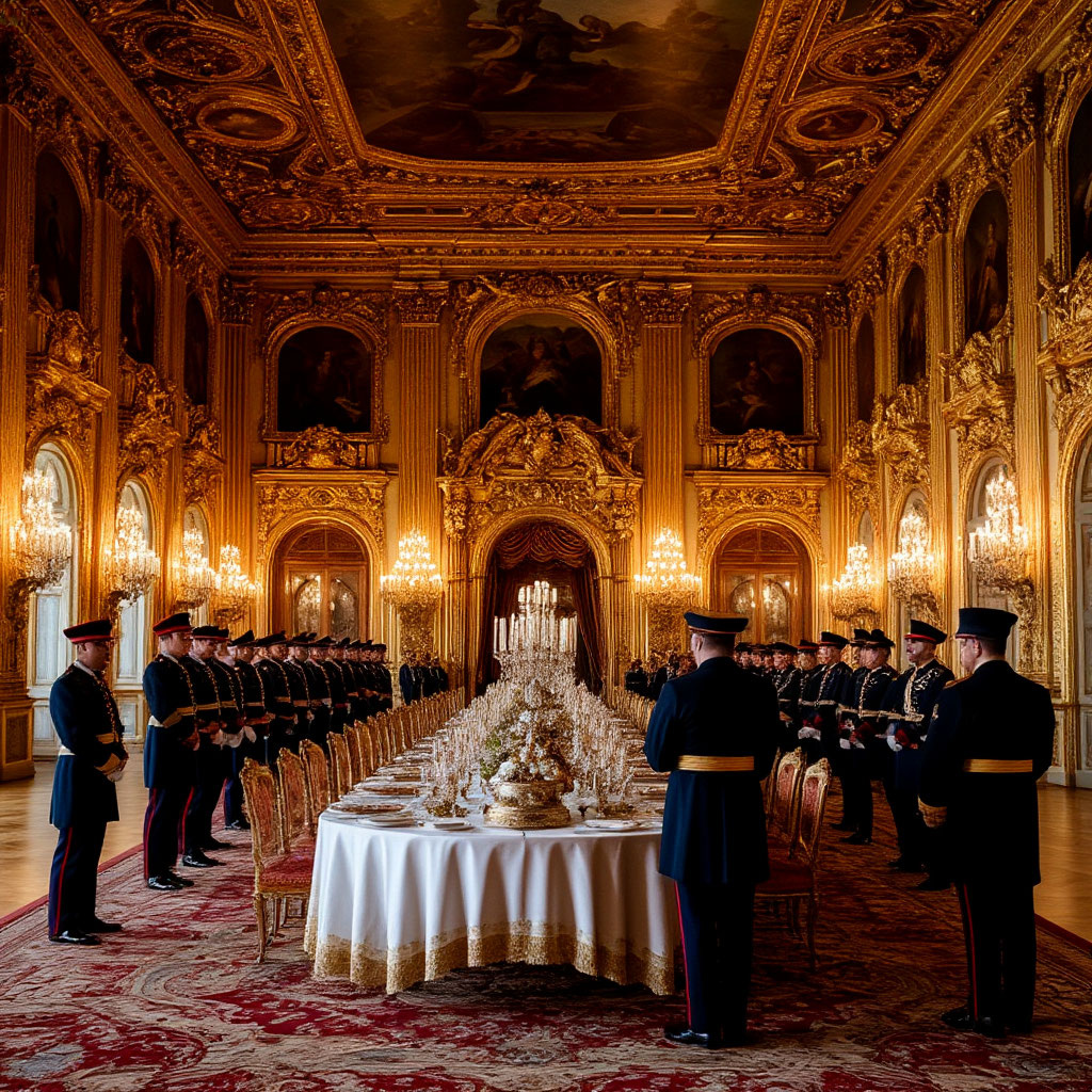 Торжественный прием во дворце. Создано ИИ