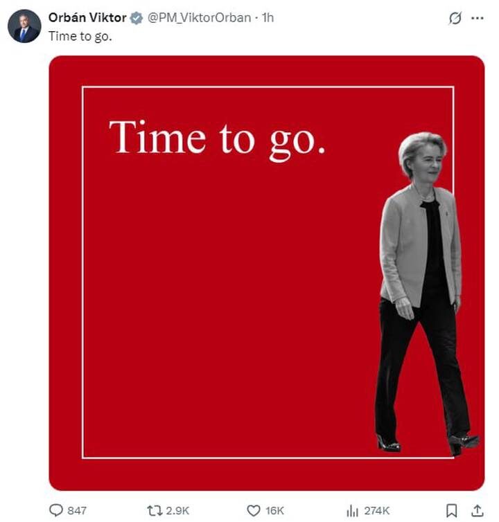  Фото: X / Orban Viktor
