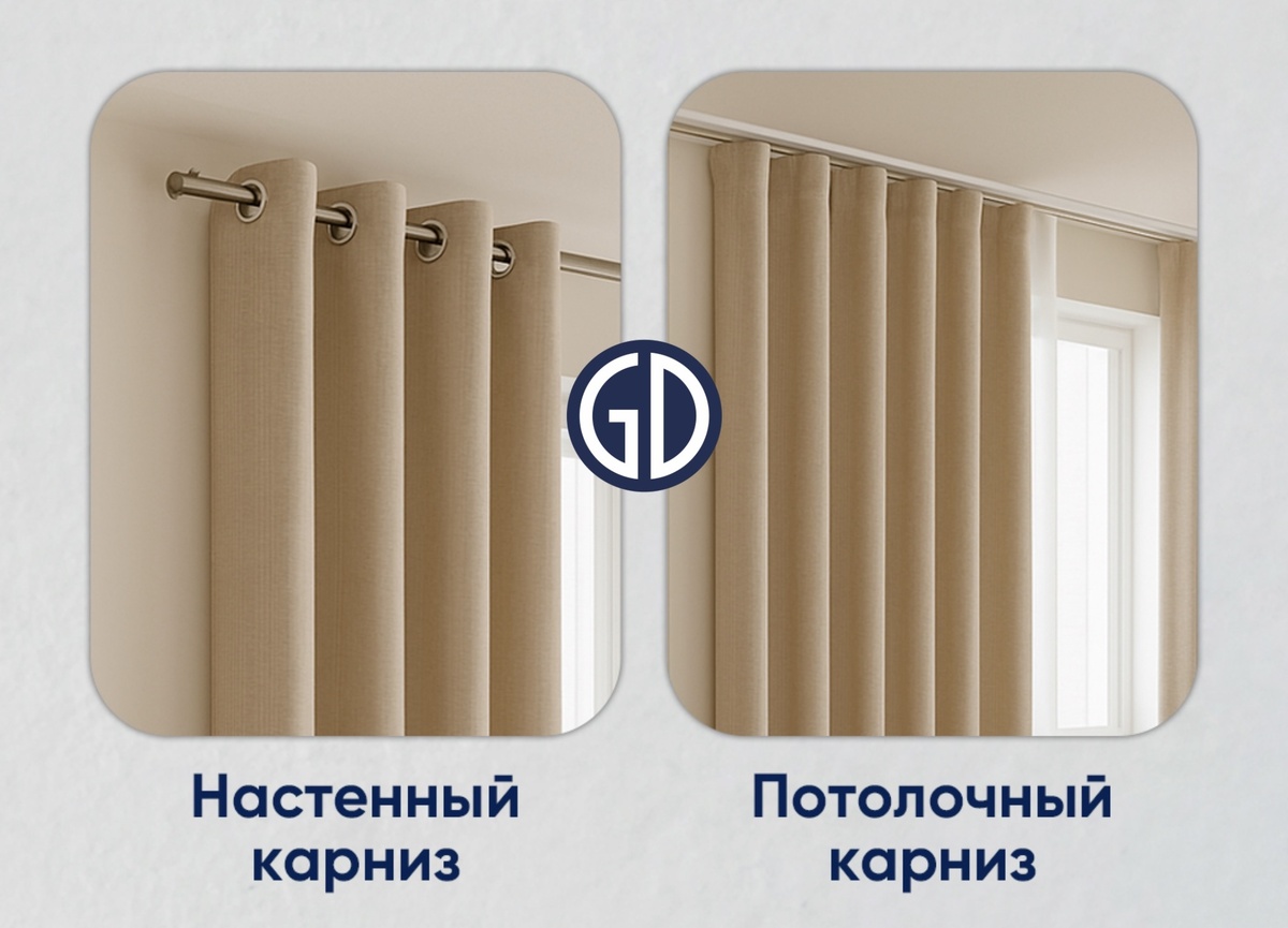 Виды карнизов