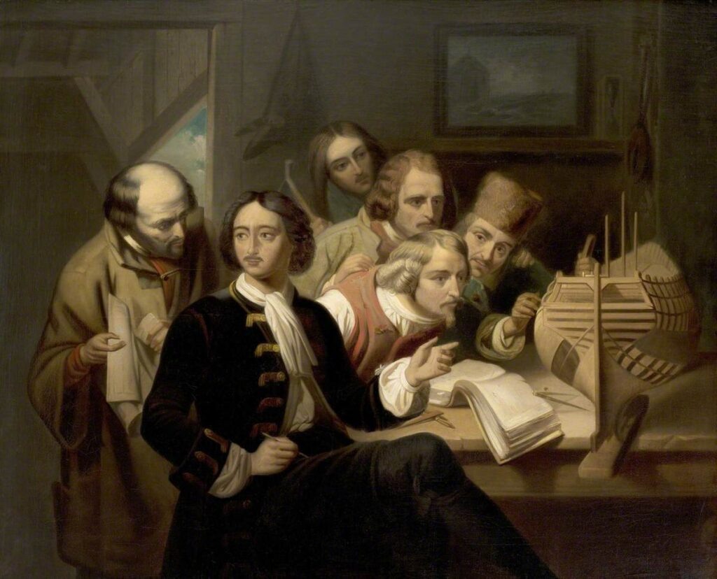 Гюстав Вапперс «Петр I в Саардаме», 1843 © Royal United Services Institution