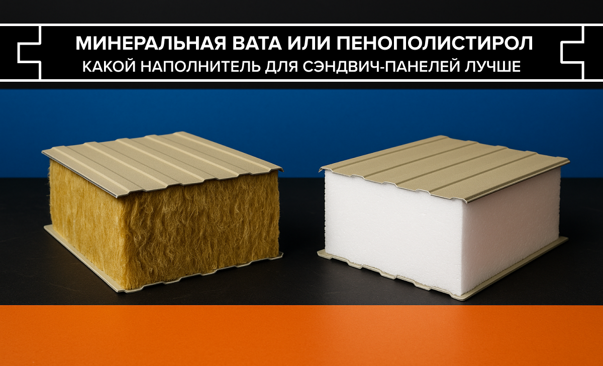 Минеральная вата или пенополистирол: какой наполнитель сэндвич панелей лучше