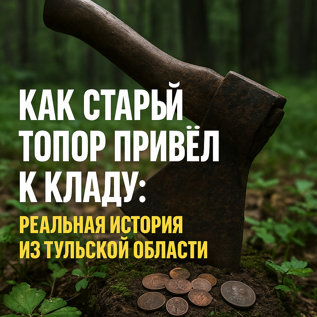 Как старый топор привёл к кладу: реальная история из Тульской области