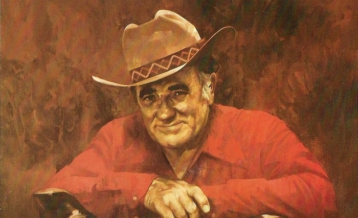 Портрет Луиса Ламура (картинка с "Пикабу"