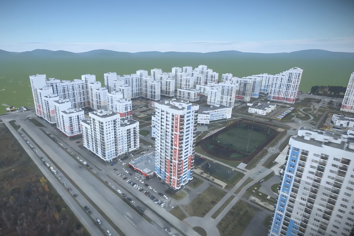 Рис. 1. 3D модель местности