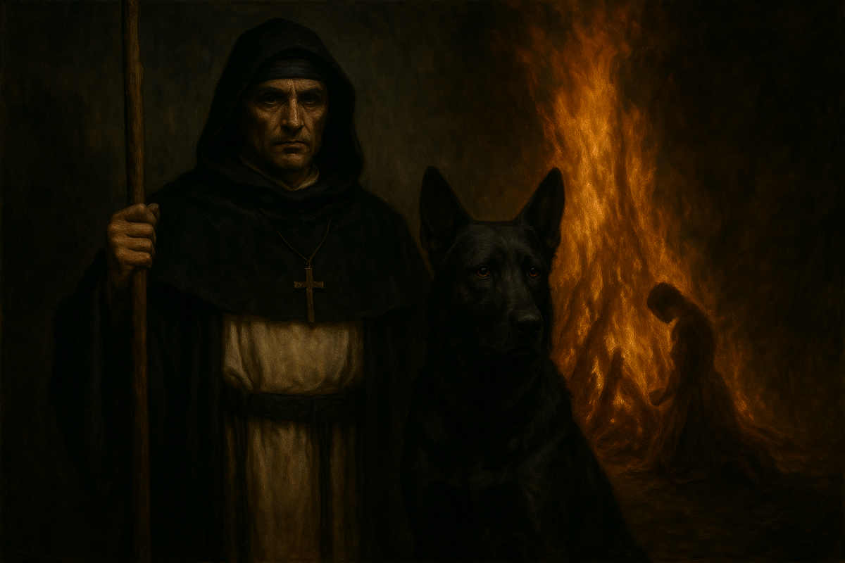 Латинское название ордена — Dominicanes — прозрачно созвучно с выражением Domini canes, что переводится как «Псы Господни». Этот каламбур оказался неслучайным.