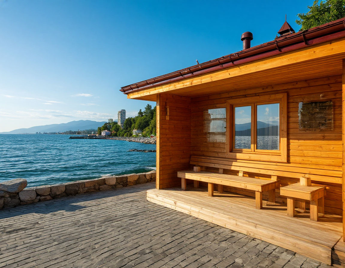 Банька на берегу моря