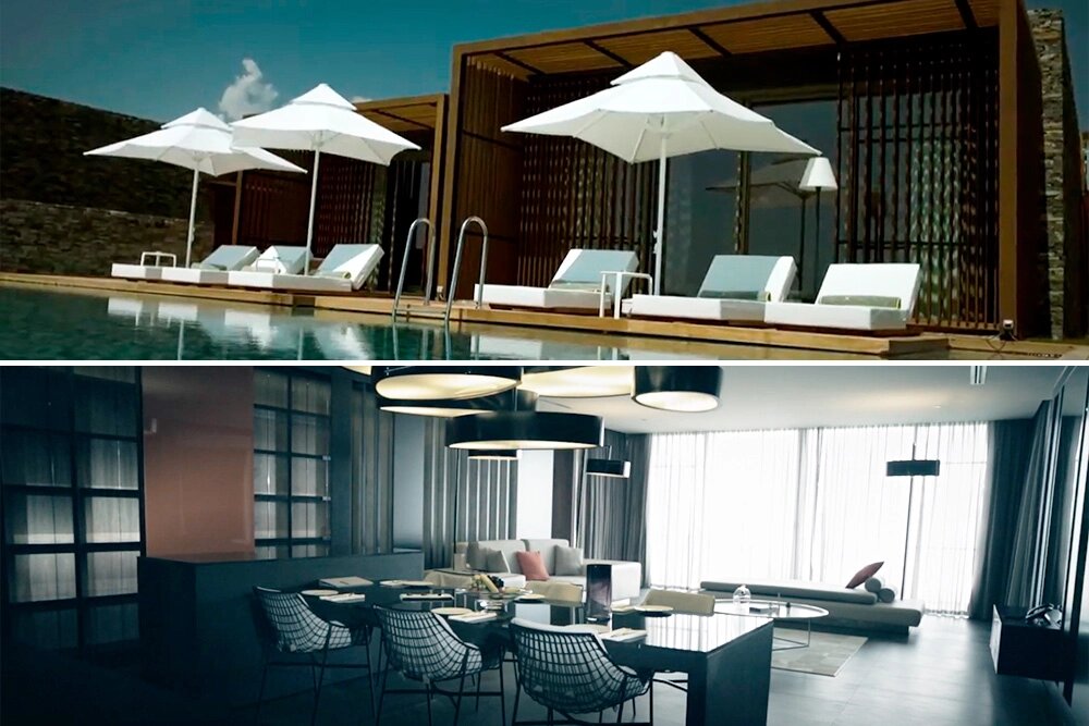    Вилла на которой Отдыхал Александр Овечкин. Фото: Кадр из видео/Коллаж АиФ