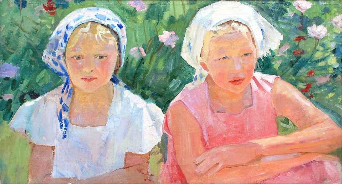 Мызников Г.С. Таня и Маня. 1959. Из собрания РОМИИ