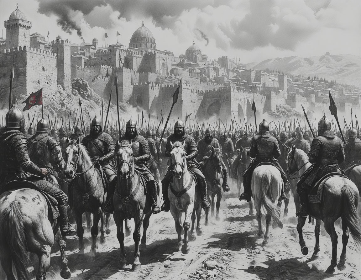 Армия Османа, включающая воинов Кайы, греческих союзников и пиратов Самсы Чавуша, выступает на битву против Филарета