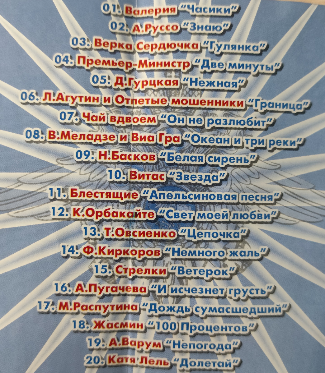 Песни кассеты № 233