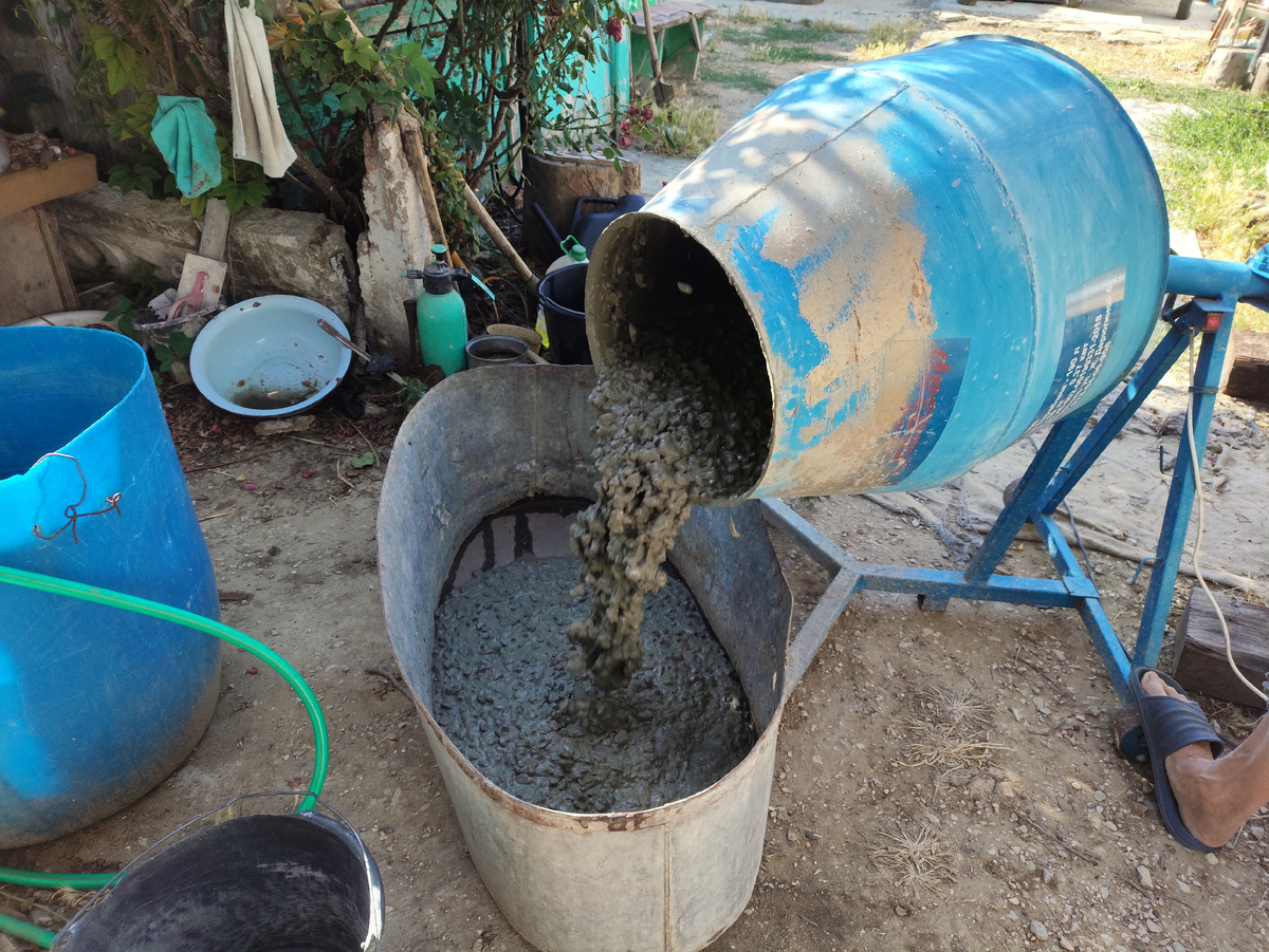 Замес готов.