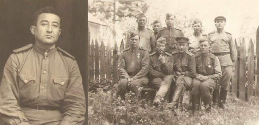 Фотографии Саттара Кадырова военных лет.  Предположительно они сняты где-то в Европе