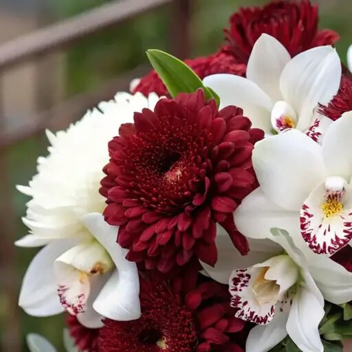   Букет для искренних извинений из хризантем и орхидей Мария Казённова