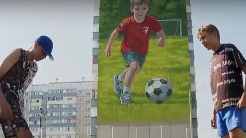     Новый мурал появился в Красноярске