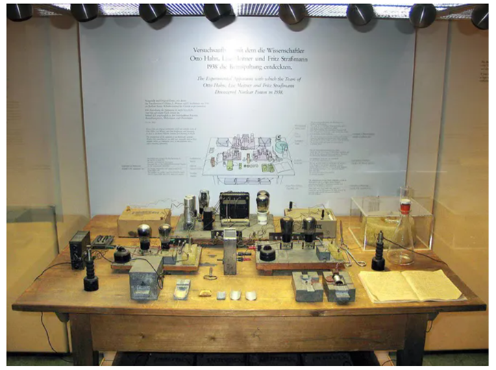 Установка, на которой было открыто деление ядер урана в 1938 году. Nuclear Fission Deutsches Museum в Германии. Из открытых источников