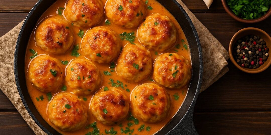 Ужин из детства: биточки с подливкой, которые все просят повторить