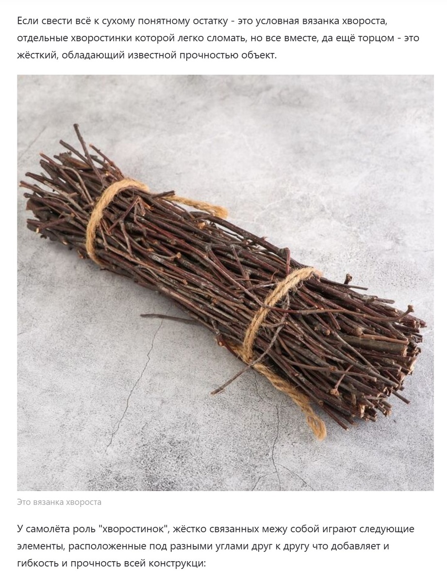 Самолёт, пишет песчаный воин, это вязанка хвороста, метла! Странно, что бронебойные снаряды из веток или алюминиевых банок до сих пор не приняты на вооружение!