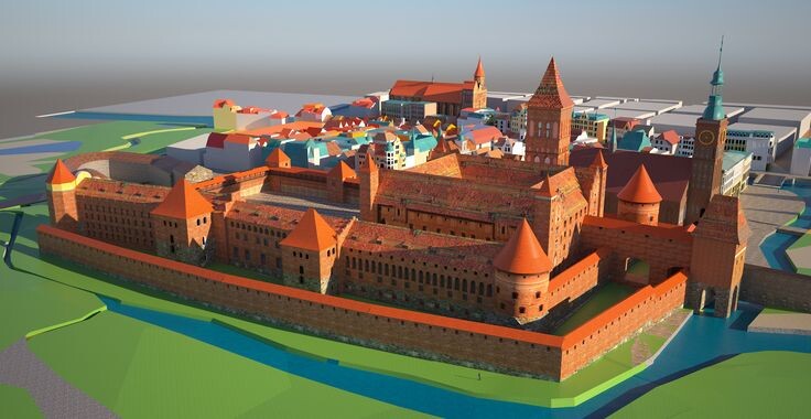 Реконструкция замка Кёнигсберг (взято и интернета)