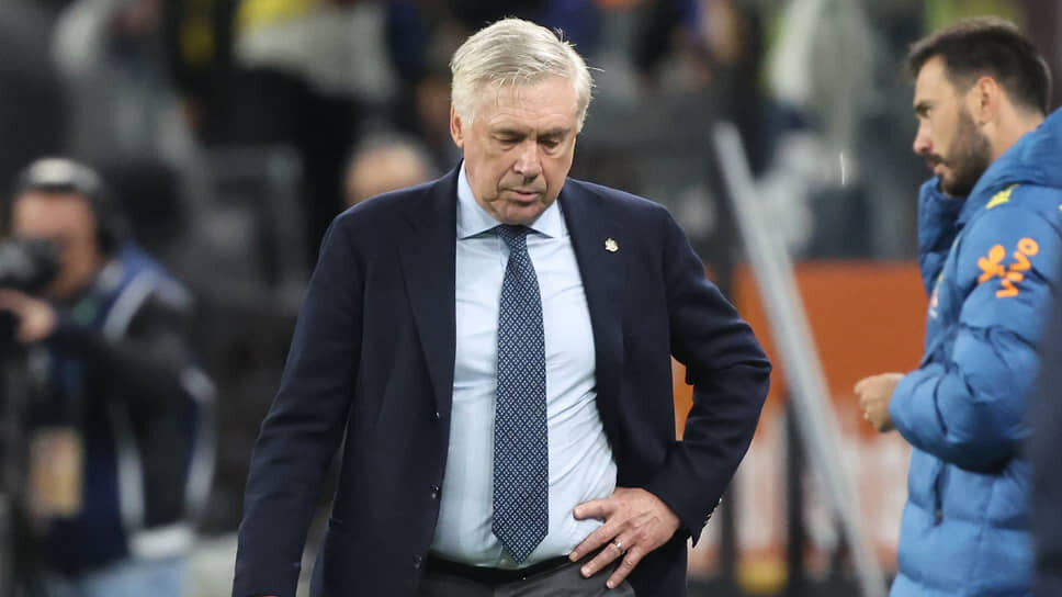 Главный тренер сборной Бразилии по футболу Карло Анчелотти.📷Фото: Jorge Silva / Reuters