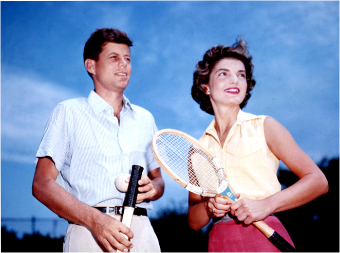 Джон Кеннеди с невестой Жаклин Бувье