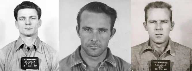 Фрэнк Моррис и братья Джон и Кларенс Энглины