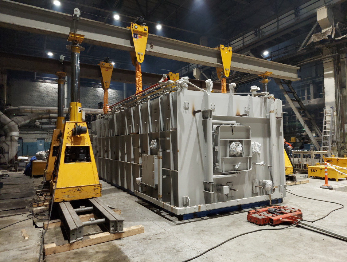 Такелажные работы с использованием портала GP125 в стесненных условиях