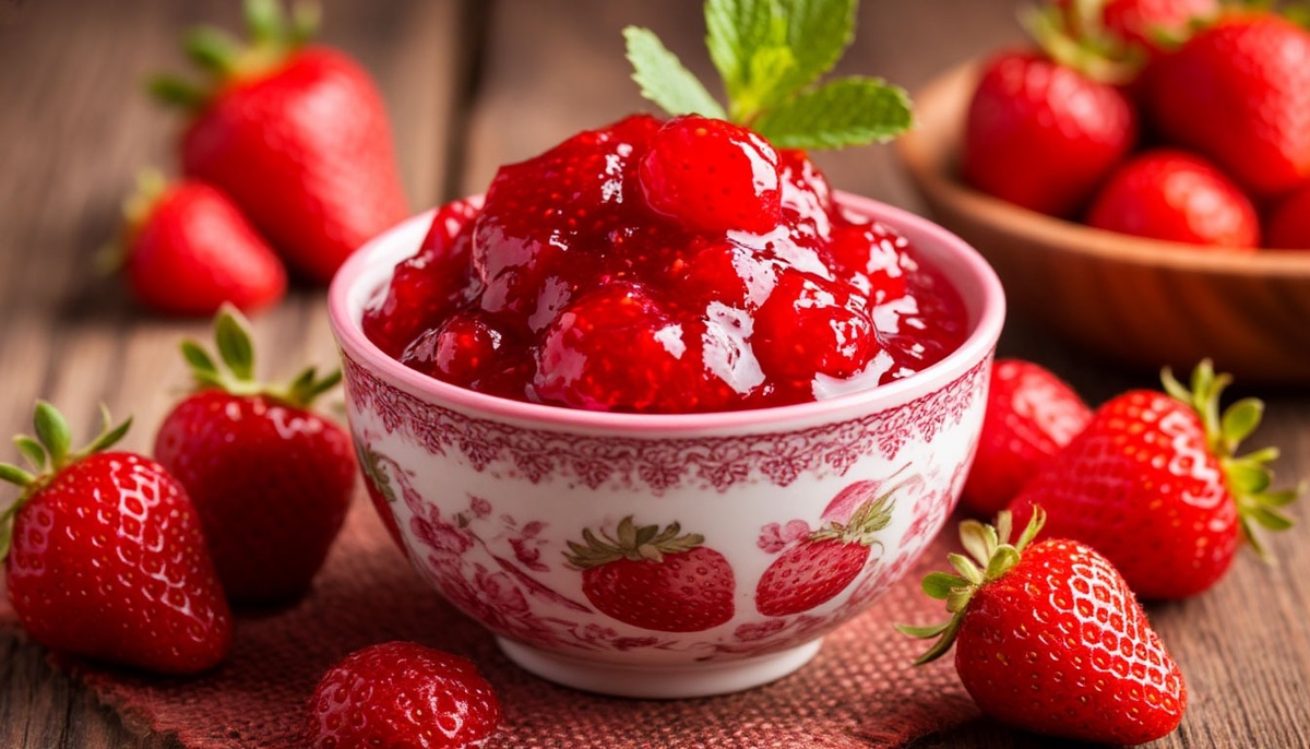 Клубничное варенье в микроволновке