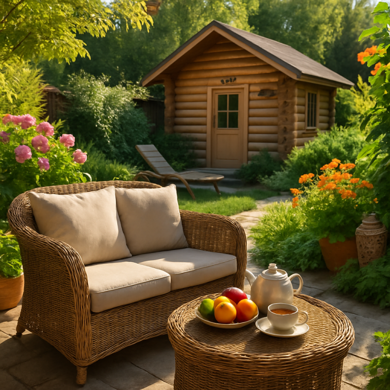    Как создать идеальный спа-уголок на даче: 7 причин выбрать ротанг для бани и зоны отдыха Loza